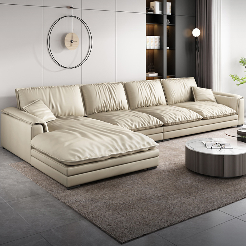 意式轻奢科技布艺羽绒沙发 2352元/套