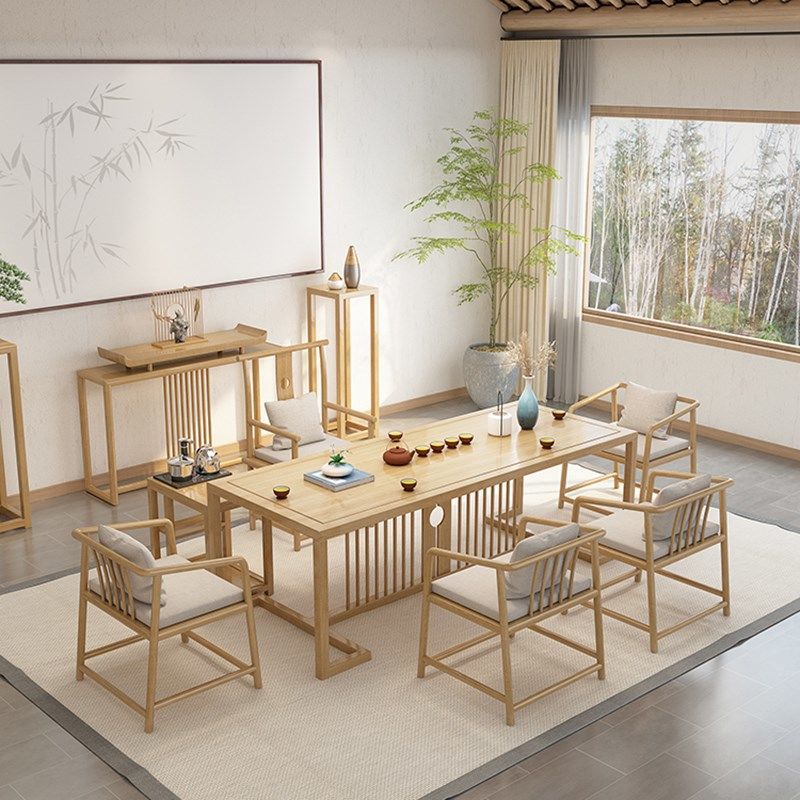 新中式家具 茶桌椅组合 家用简约泡茶桌椅 新中式家具 茶桌椅组合 家用简约泡茶桌椅