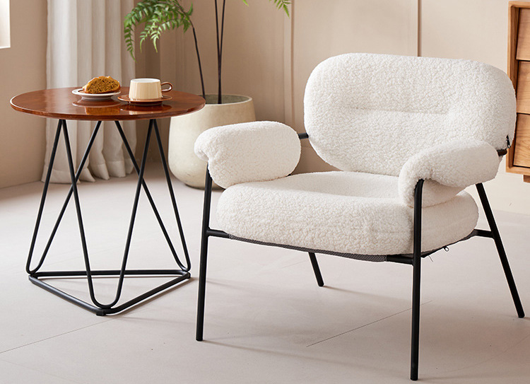 羊羔绒沙发椅 单人创意靠背休闲轻奢可躺可睡奶油风ins懒人椅 羊羔绒沙发椅 单人创意靠背休闲轻奢可躺可睡奶油风ins懒人椅