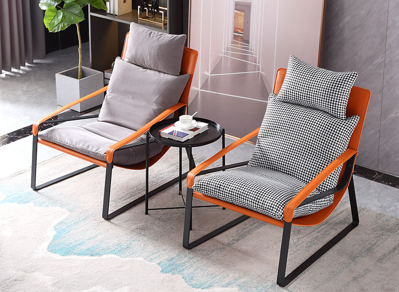 轻奢懒人沙发 单人意式极简躺椅 现代简约卧室书房阳台休闲椅